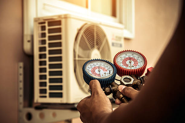 Professional Hvac Installation technician working in Bailey, NC